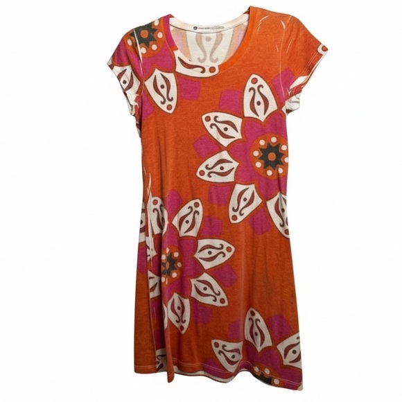 vintage highway Dresses & Skirts - Vintage Highway artsy floral printed retro chic boho dress size Small abstract